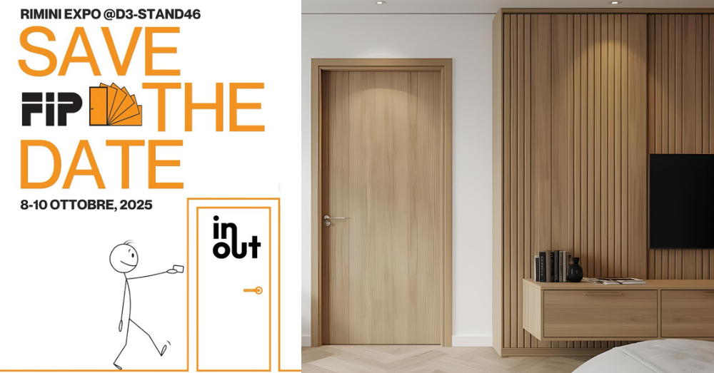 FIP Porte presente a InOut 2025 – Vieni a conoscerci!
