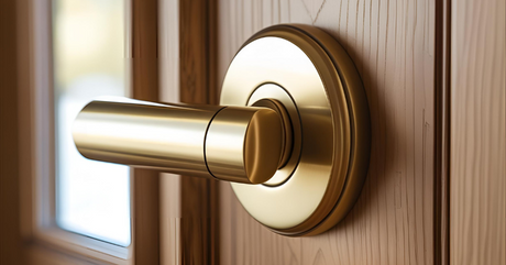 maniglia in ottone satinato