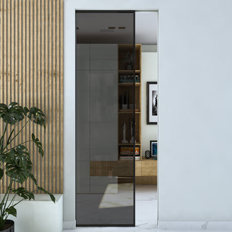 Anta Profilata Battente Vetro in Fume