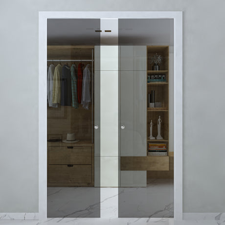 Doppia Anta Sistema Scorrevole Fume