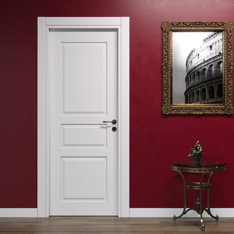 Porta Pantografata con Bugne Laccato Bianco Opaco