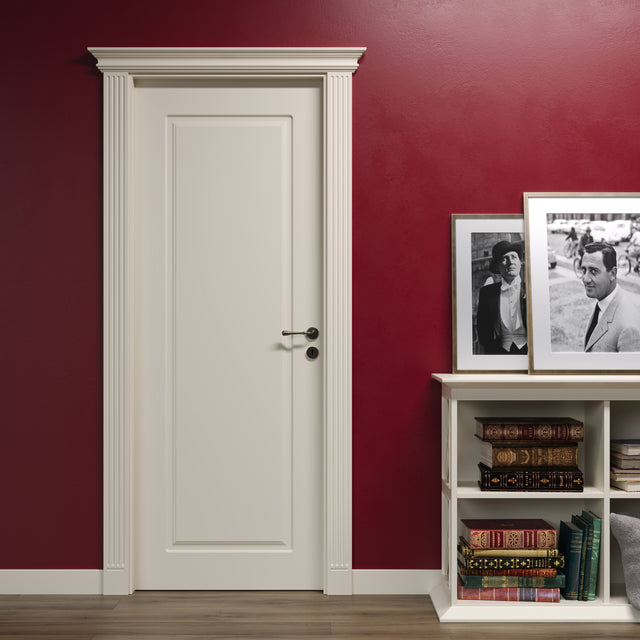 Collezione Roma porta pantografata 1 bugna laccata avorio