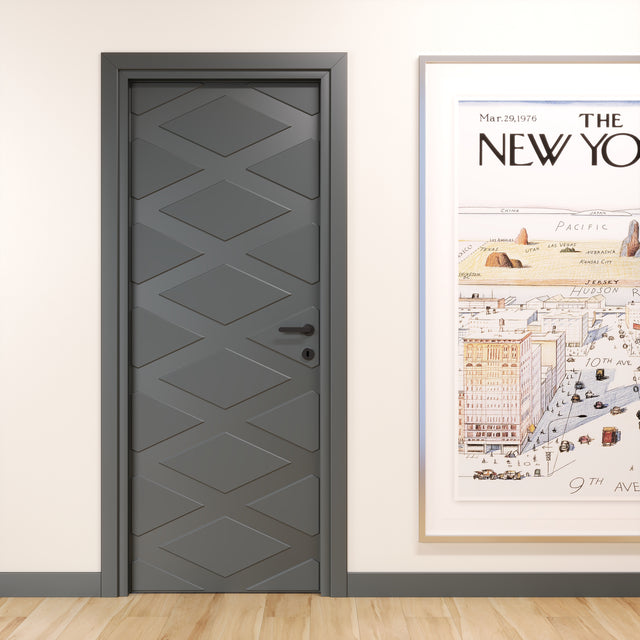 Porta pantografata laccato ral 7039