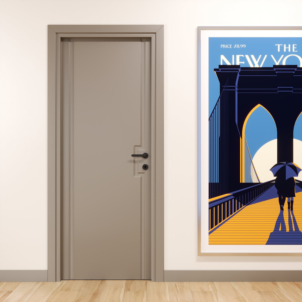 Porta Laccato Ral 1019 Pantografata collezione new york