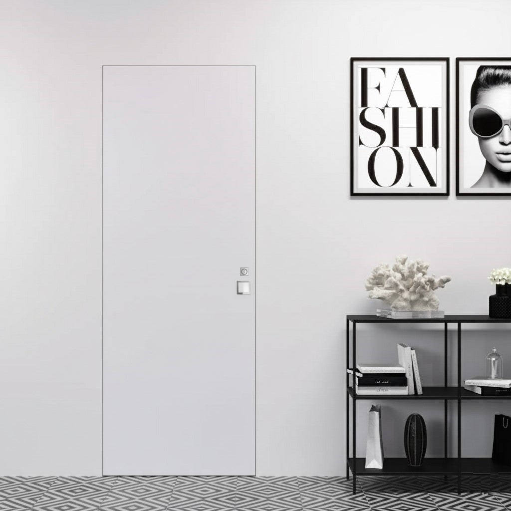 Porta Filomuro Invisibile Bianca (Easy Wall) con Maniglia Invisibile Lock