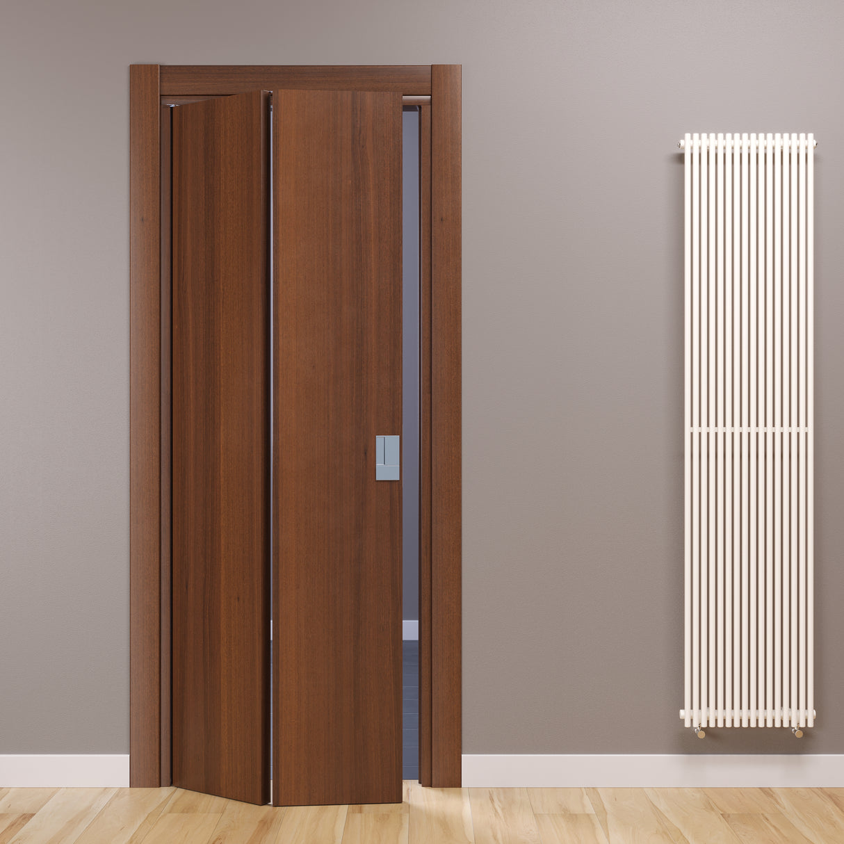 Porta a libro fluid motion noce nazionale