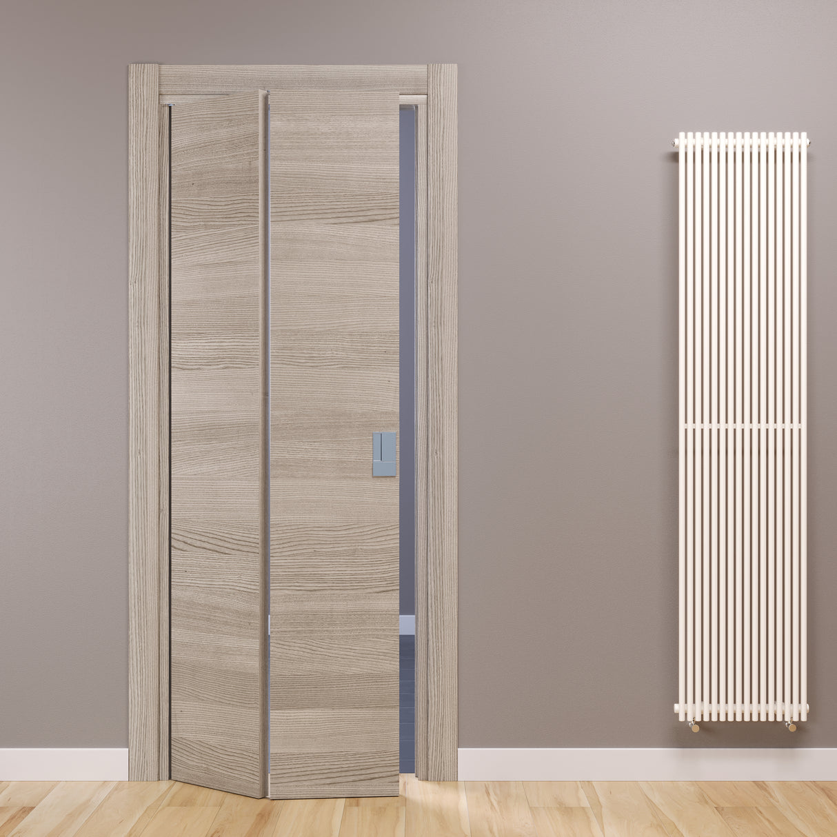 Porta a libro fluid motion rovere orizzontale