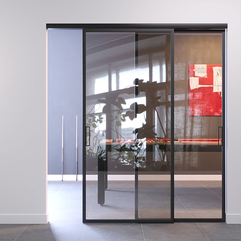 Porta a vetro riflettente 2 ante