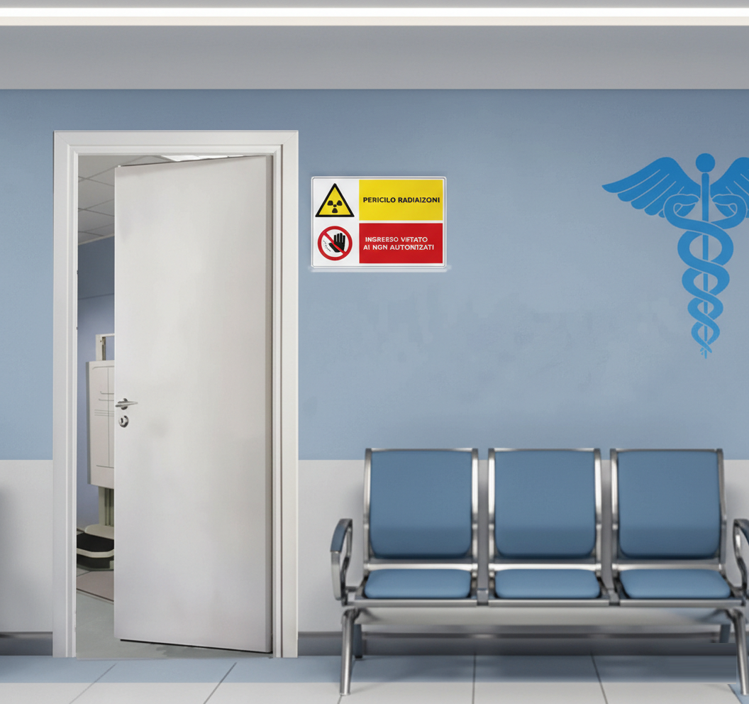 Porta Piombata Anti X per Ospedali con Lamina di Piombo 1mm