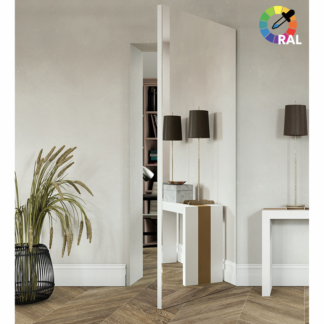 Hinged Door with Mirror
