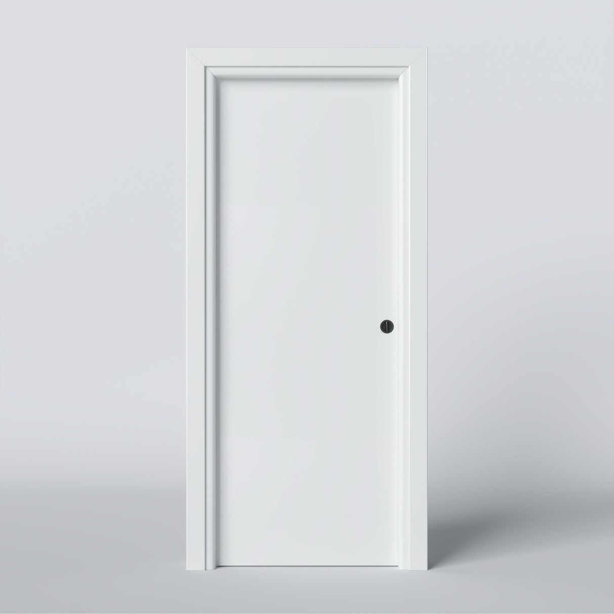 Porta interna bianco con nottolino nero