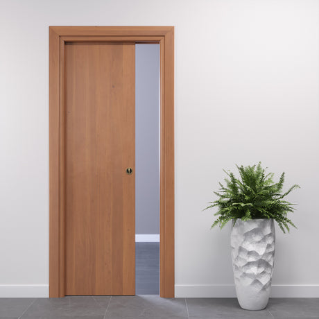 porta scorrevole laminato noce tanganica