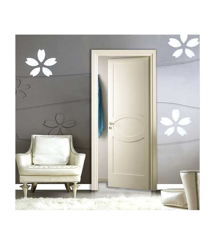 Lacquered Wood Door with Engravings
