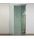 Sliding doors in frosted glass