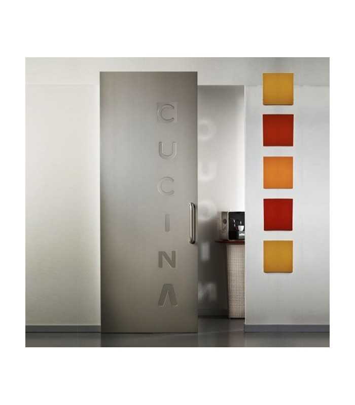 Sliding doors CUCINA with invisible tracks
