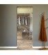 Transparent glass doors with hinged designs