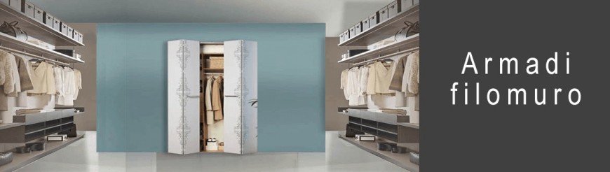 Custom made invisible flush-to-wall wardrobes