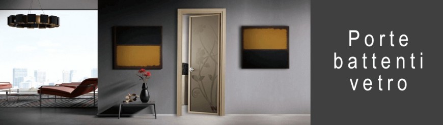 Hinged glass doors to take advantage of natural light