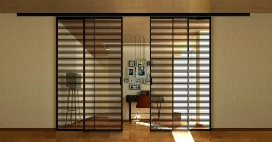 Serrature Per Porte Scorrevoli In Vetro - Moderne, Nere, In Lega Alluminio, Facili Da Installare - Foto 4