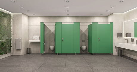 Pareti modulari in HPL per bagni pubblici e spogliatoi: vantaggi, normativa e alternativa alla muratura