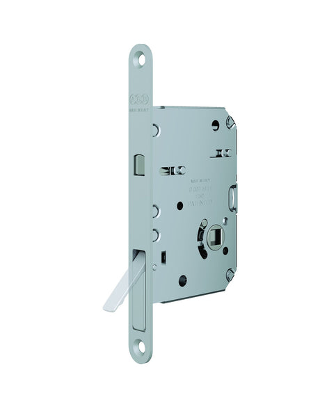 AGB Scivola Tre Class lock for sliding doors, spindle version, with concealed lever