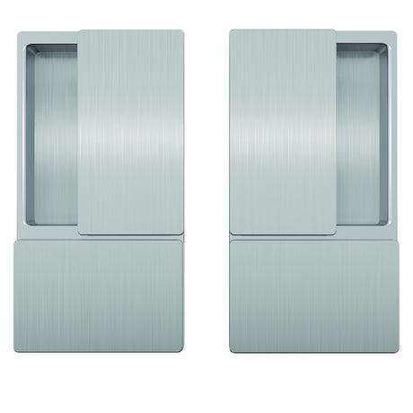 Wave AGB handle for sliding doors, satin matt chrome, blind version