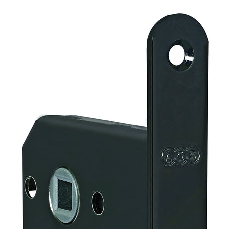 AGB Polaris Wave lock for hinged doors, semi-gloss black finish