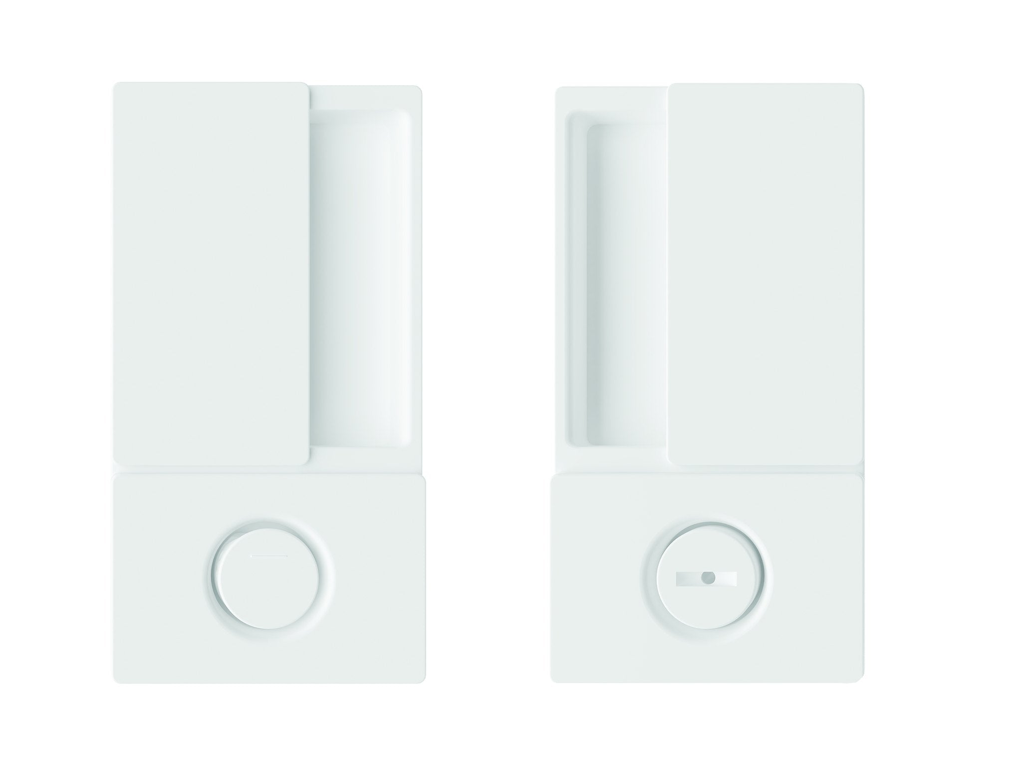 Maniglia Wave AGB per porta scorrevole, bianco opaco, versione bagno
