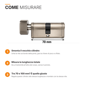 Come misurare il cilindro della porta in 3 passaggi
