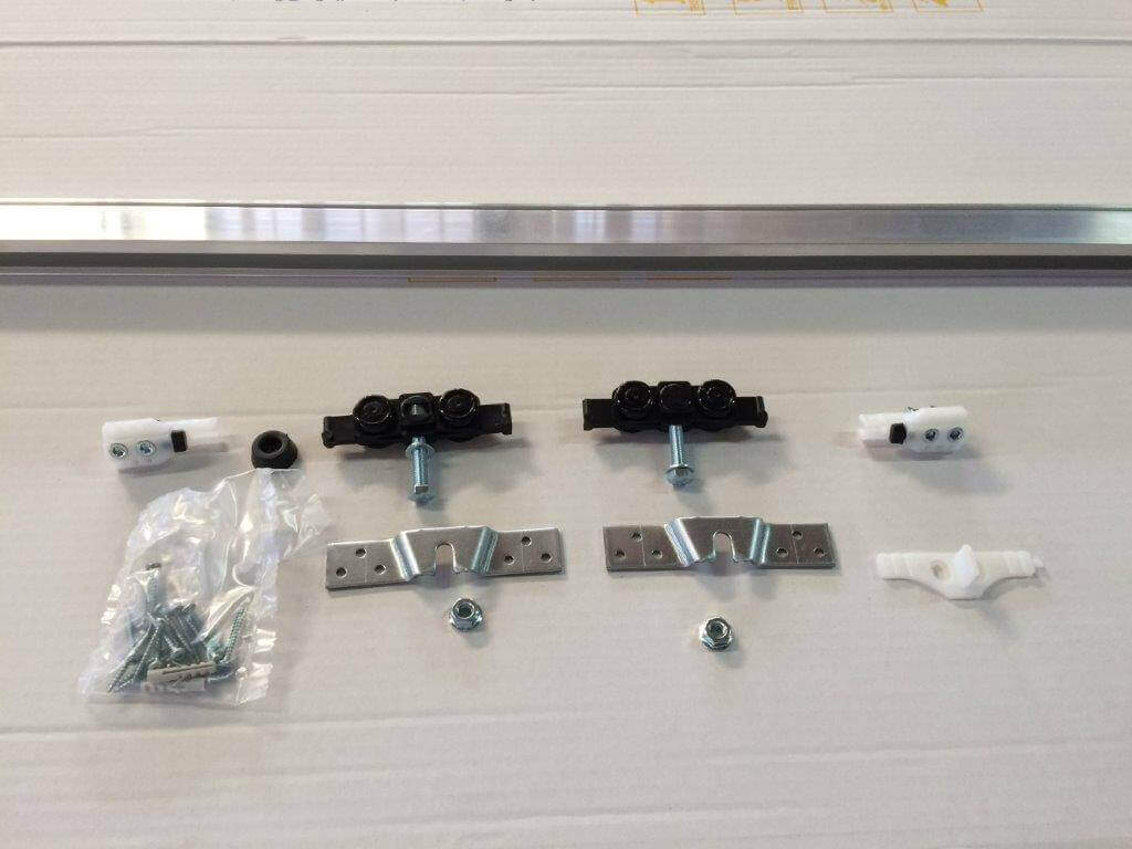 Kit 4 Guide A T Per Porte Scorrevoli Armadio | Ricambio Rinforzato Made In France - Foto 6