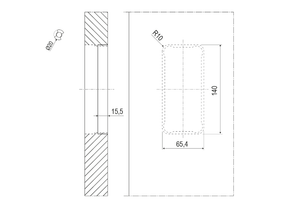 Interior Door Handle ONE MOOD COLOMBO Blue