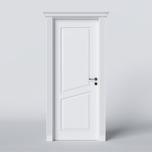 Porta Battente Classica Pantografata 2 Bugne (diagonale) con Capitello Impero