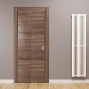 Compack Living 180° Celegon Horizontal Walnut Folding Door