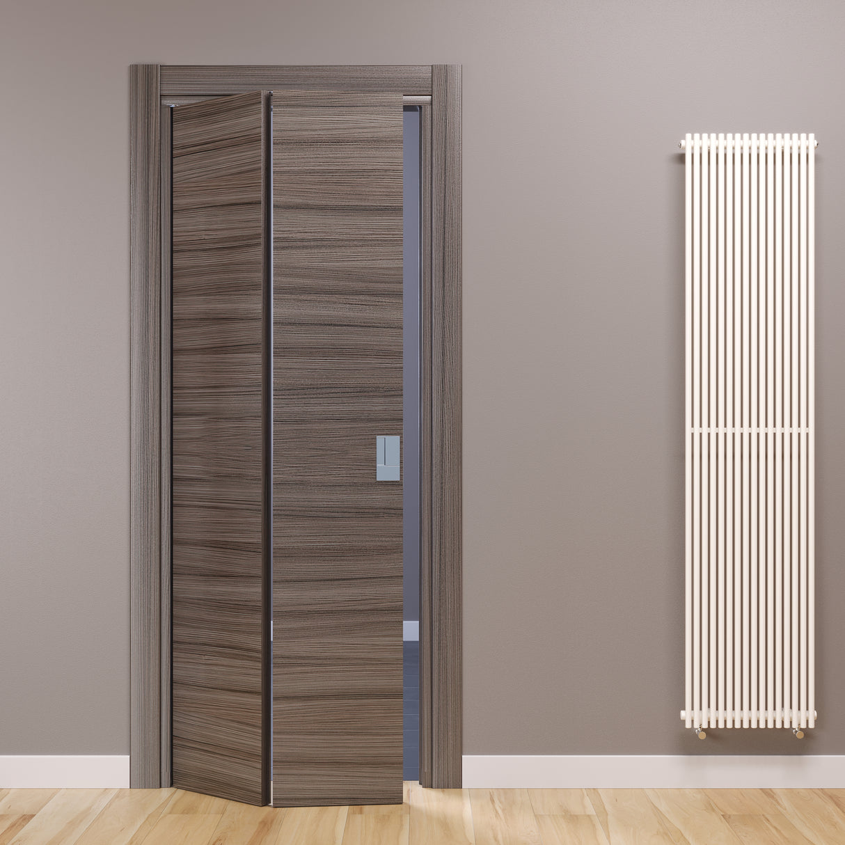 Porta Pieghevole a Libro Palissandro Tortora Compack Living 180° Celegon