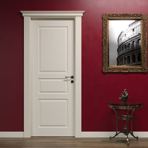 Porta Battente Classica Pantografata 2+1 Bugne con Capitello Impero