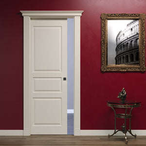 Porta Scorrevole a Scomparsa Classica Pantografata 2+1 Bugne con Capitello Impero