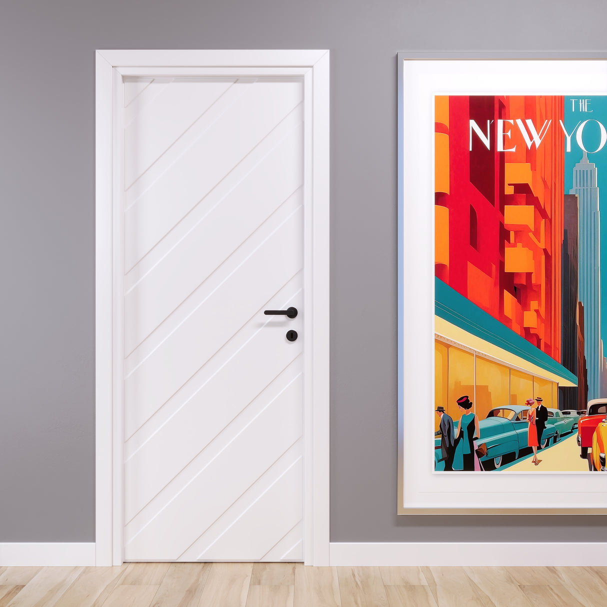3D Diagonal Pantographed Hinged Door