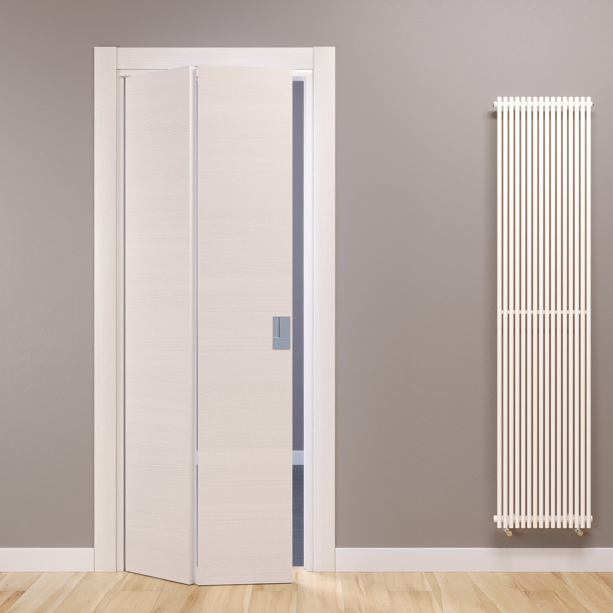 Matrix Compack Living 180° Celegon White Paper Folding Door