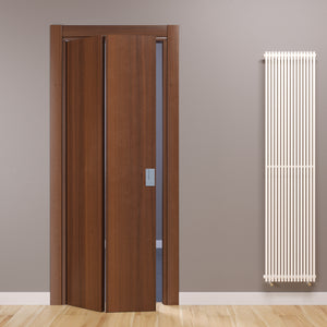 Compack Living 180° Celegon National Walnut Folding Door