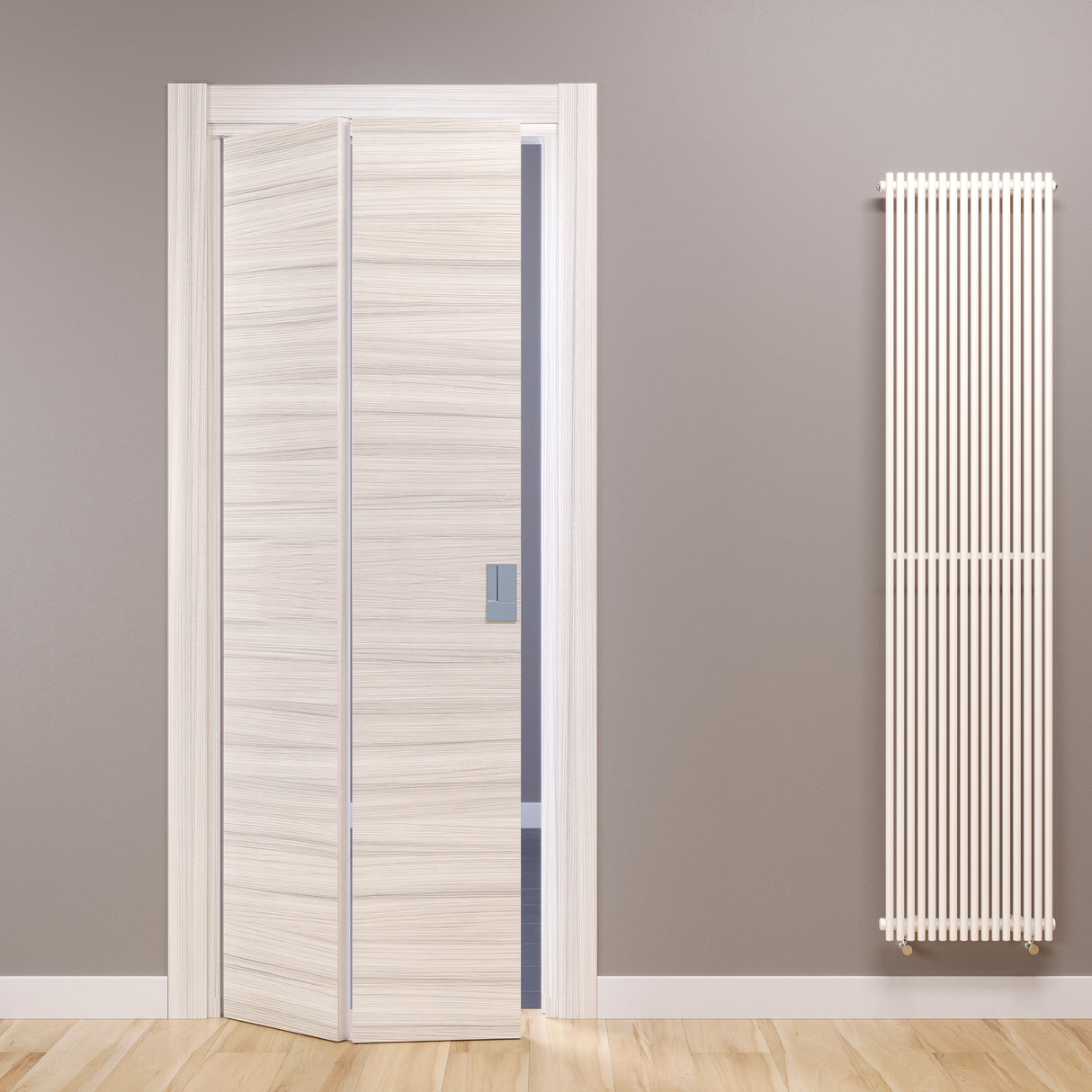 Compack Living 180° Celegon Rosewood White Folding Book Door