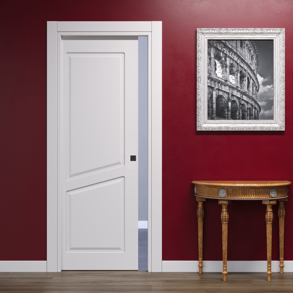 Porta Scorrevole a Scomparsa Classica Pantografata 2 Bugne a Diagonale