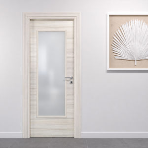 Porta in Palissandro White con Vetro Satinato
