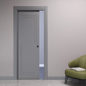 Porta Scorrevole a Scomparsa con Incisioni Corners