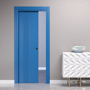 Porta Scorrevole a Scomparsa con Incisioni Vertical