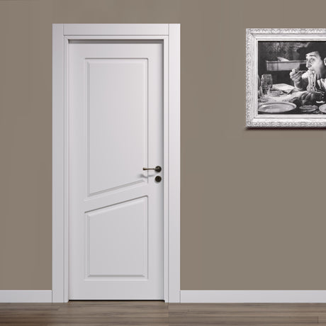 Porta pantografata con 2 bugne in diagonale