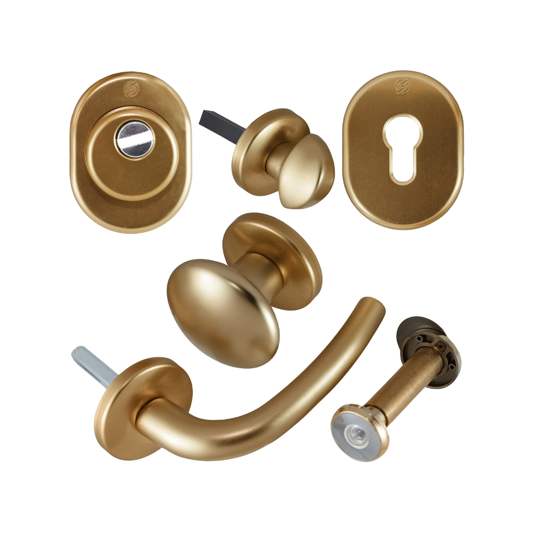 Porta Blindata Esterna Modello P13 - Apertura Interna Sinistra, Marrone Effetto Legno - Foto 8