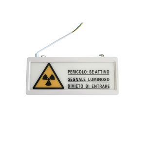 Segnale Luminoso di Sicurezza - Area a Rischio Radiazioni