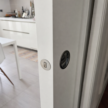 Serratura Minimal per porte scorrevoli a scomparsa 