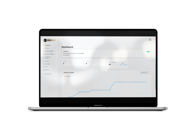Statistiche dei check-in nel pannello EasyEntry