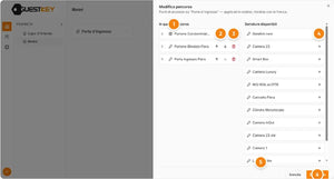 Gestionale GuestKey: percorso portone, porta e camera